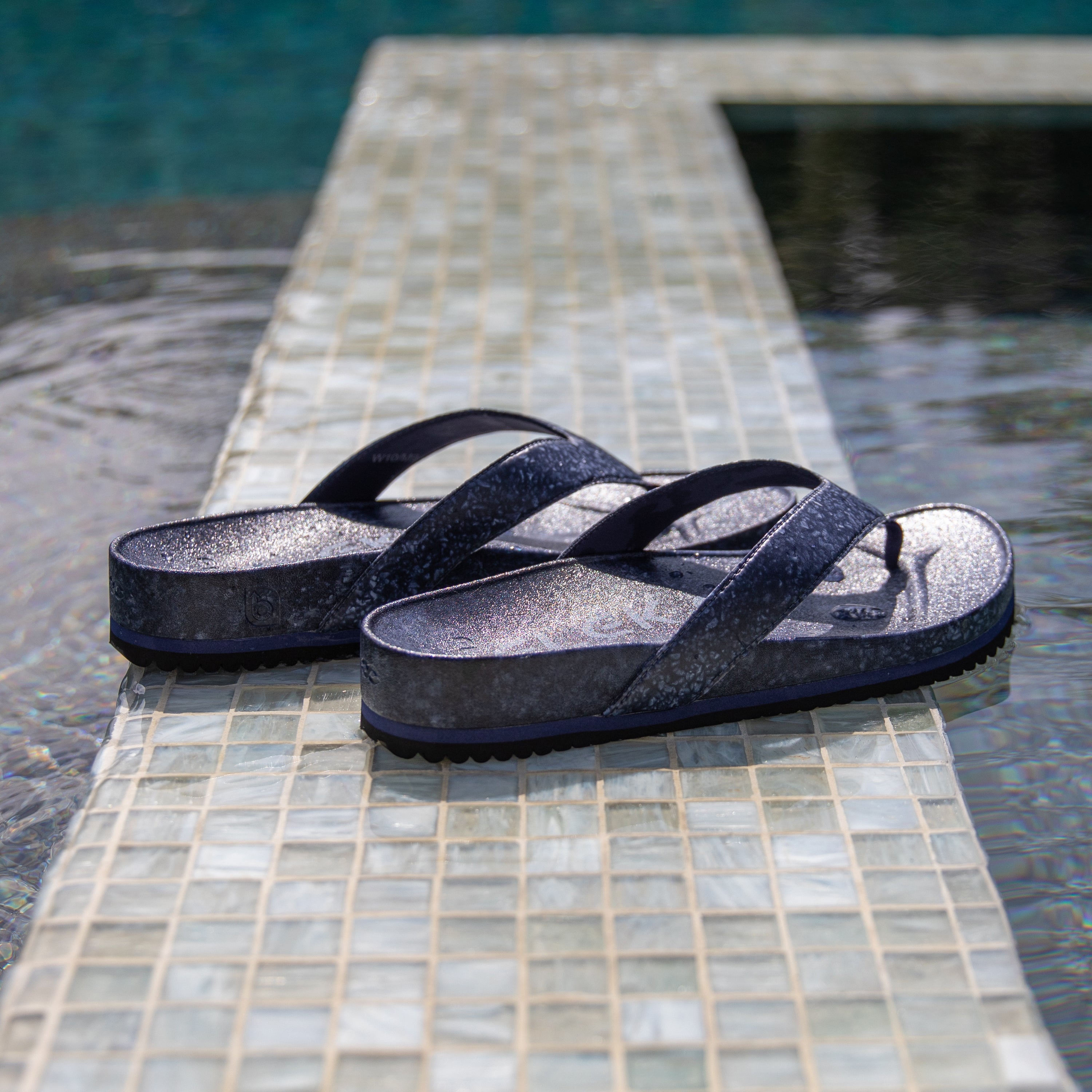 West Beach Flip Flop - Deep Blue Sea - Glamourous Grace