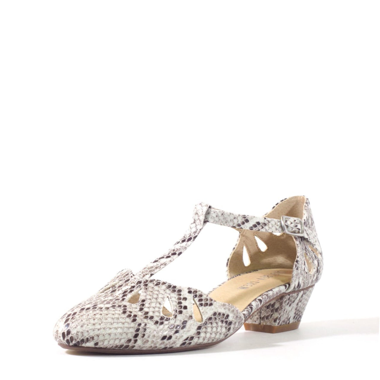 Dina T-Strap Mid-Heels - Glamourous Grace