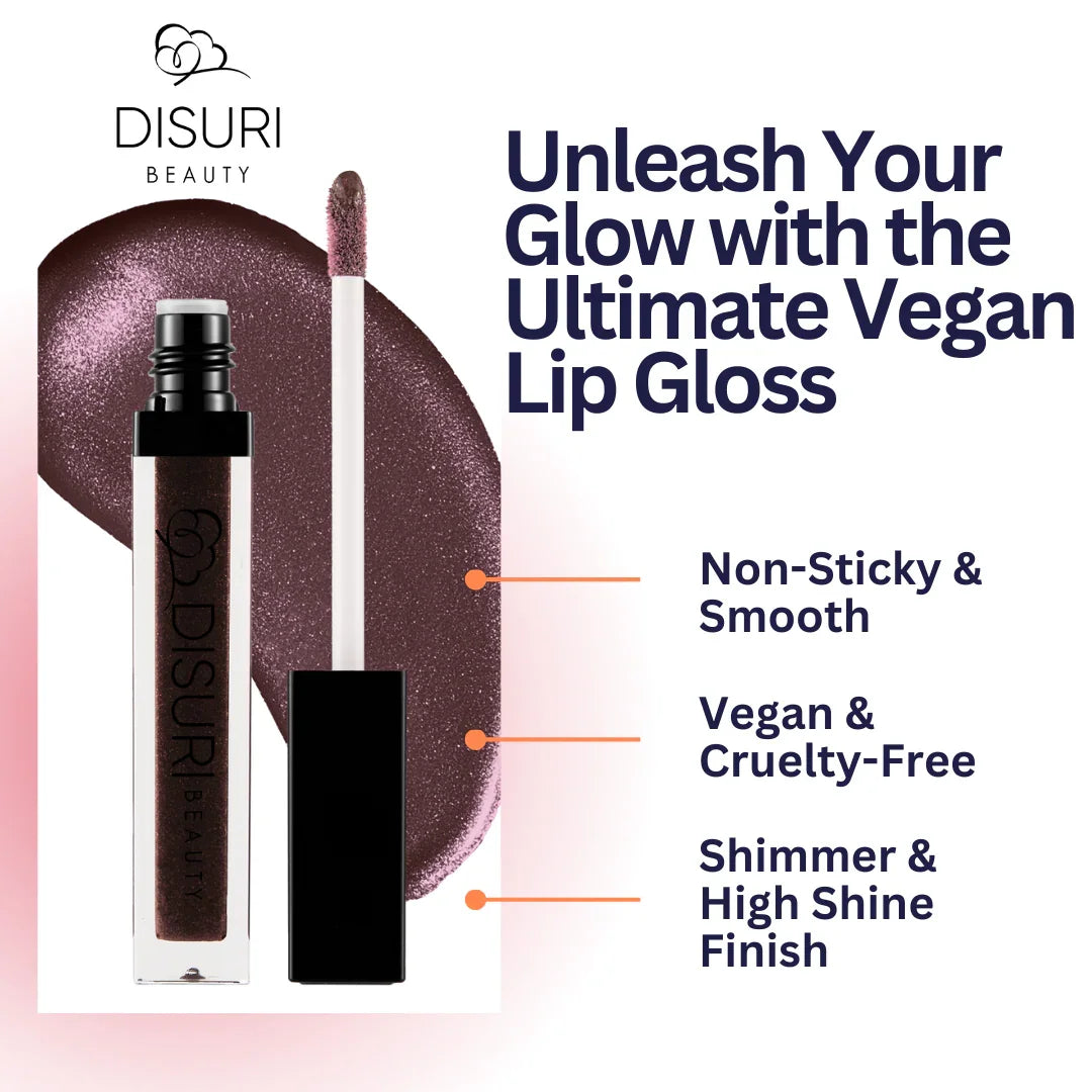 DISURI Beauty Shimmer Blast Lip Gloss - Boss Babe (S18)