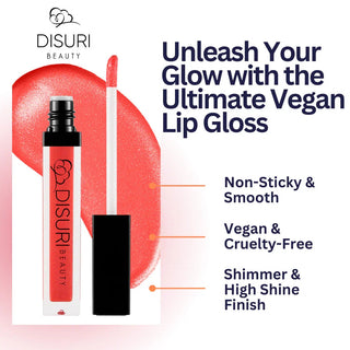 DISURI Beauty Shimmer Blast Lip Gloss - Citrus Queen (S3)