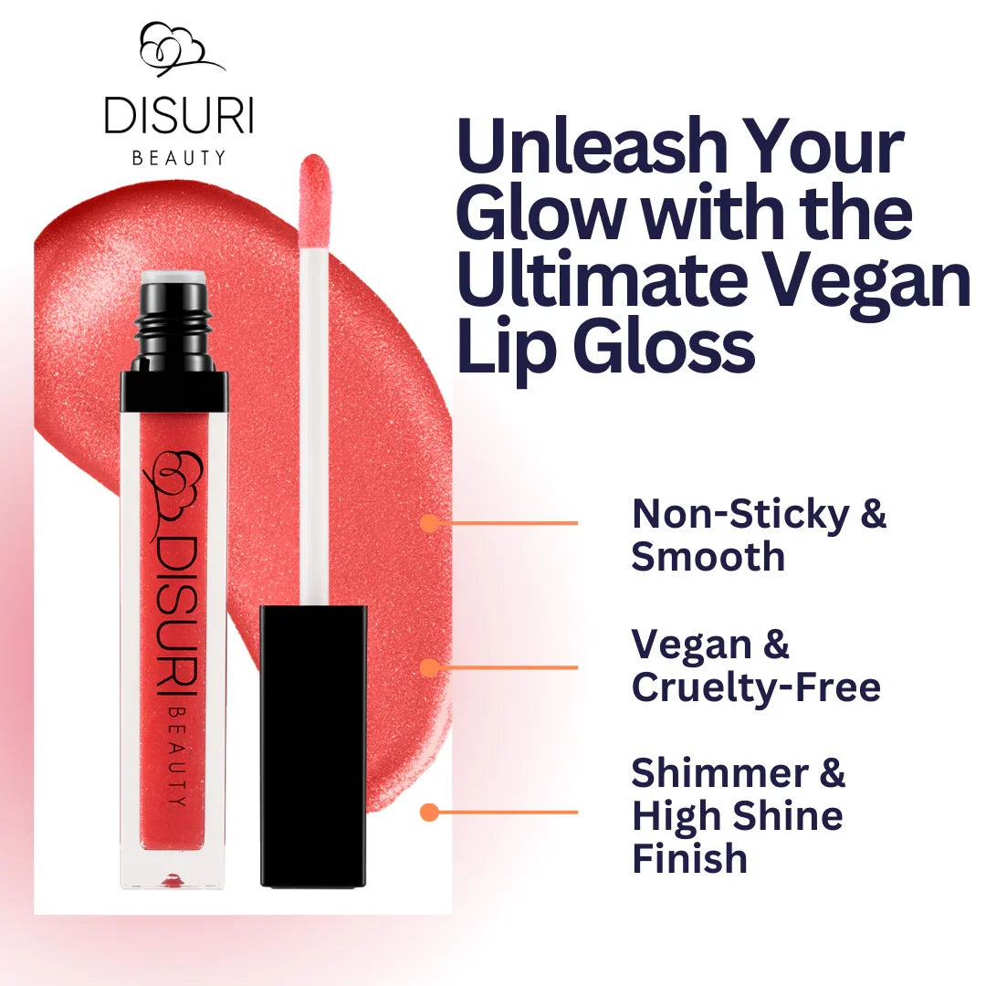 DISURI Beauty Shimmer Blast Lip Gloss - Tropical Burst (S17)