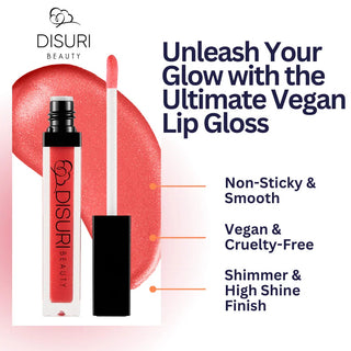 DISURI Beauty Shimmer Blast Lip Gloss - Tropical Burst (S17)