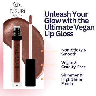 DISURI Beauty Shimmer Blast Lip Gloss - Wild Desire (S21)