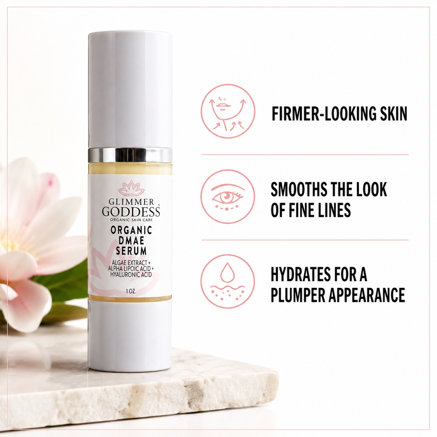 Organic DMAE Firming Serum – Natural Facelift Treatment - Glamourous Grace