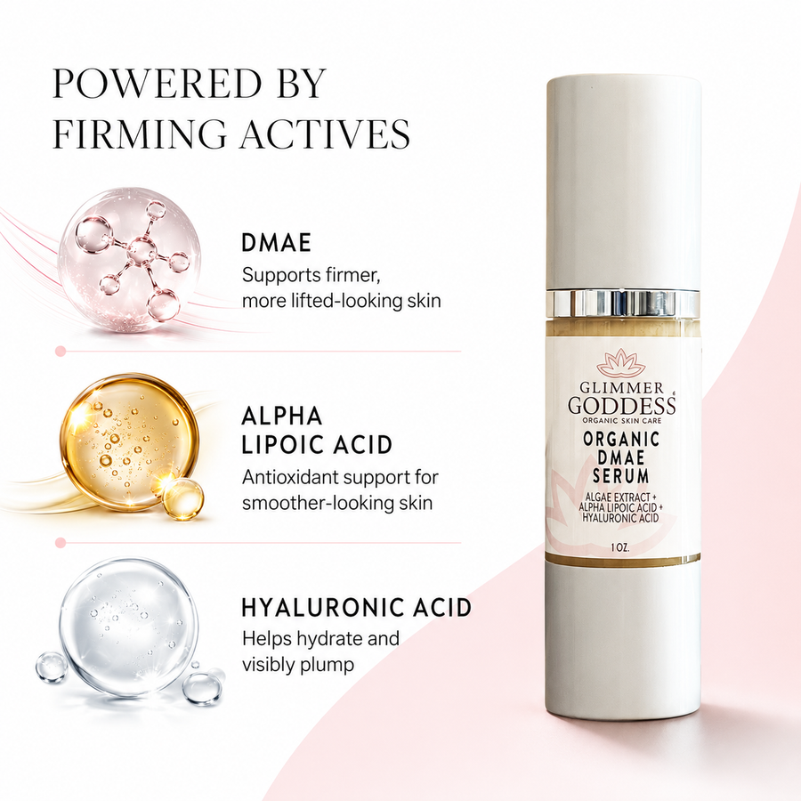 Organic DMAE Firming Serum – Natural Facelift Treatment - Glamourous Grace