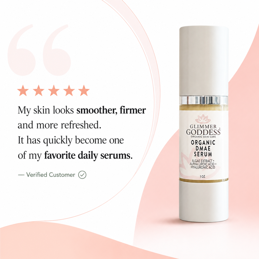 Organic DMAE Firming Serum – Natural Facelift Treatment - Glamourous Grace