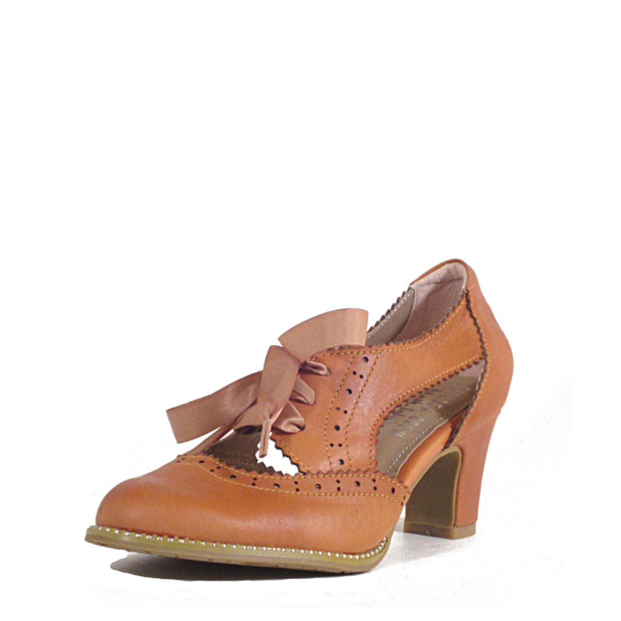 Donna Vintage Lace-Up Heels - Glamourous Grace