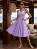 Purple Fine Checkered