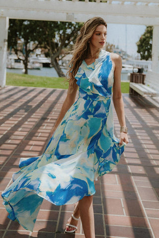 LA BEBE WOVEN SATIN MAXI DRESS - Glamourous Grace