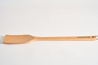 Extra Long Wooden Spatula - 18-inch Heavy Duty Stir Paddle for Cooking in Big Pots & Wall Décor - Solid Natural Hard Wood Large Spatula.