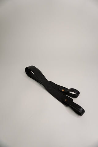 Black Vegan Leather Strap