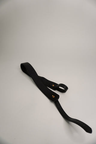 Black Vegan Leather Strap