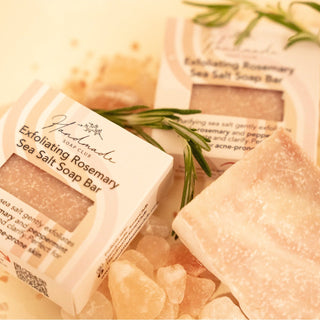 Exfoliating Rosemary Sea Salt Soap Bar