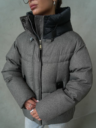 Metropolitan Wool-Effect Down Fill Jacket