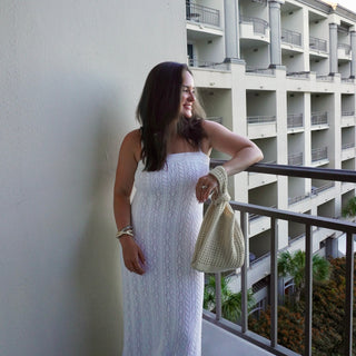 Oat Crochet Handbag - Glamourous Grace