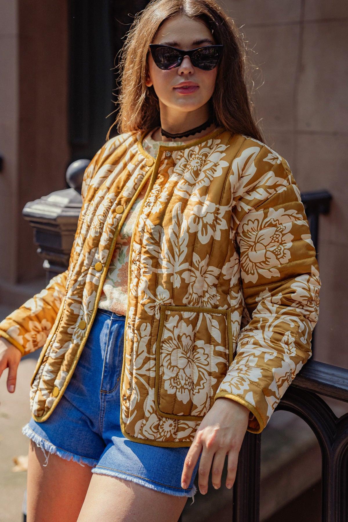 TOTALLY CONVINCED WOVEN PUFF JACKET - Glamourous Grace