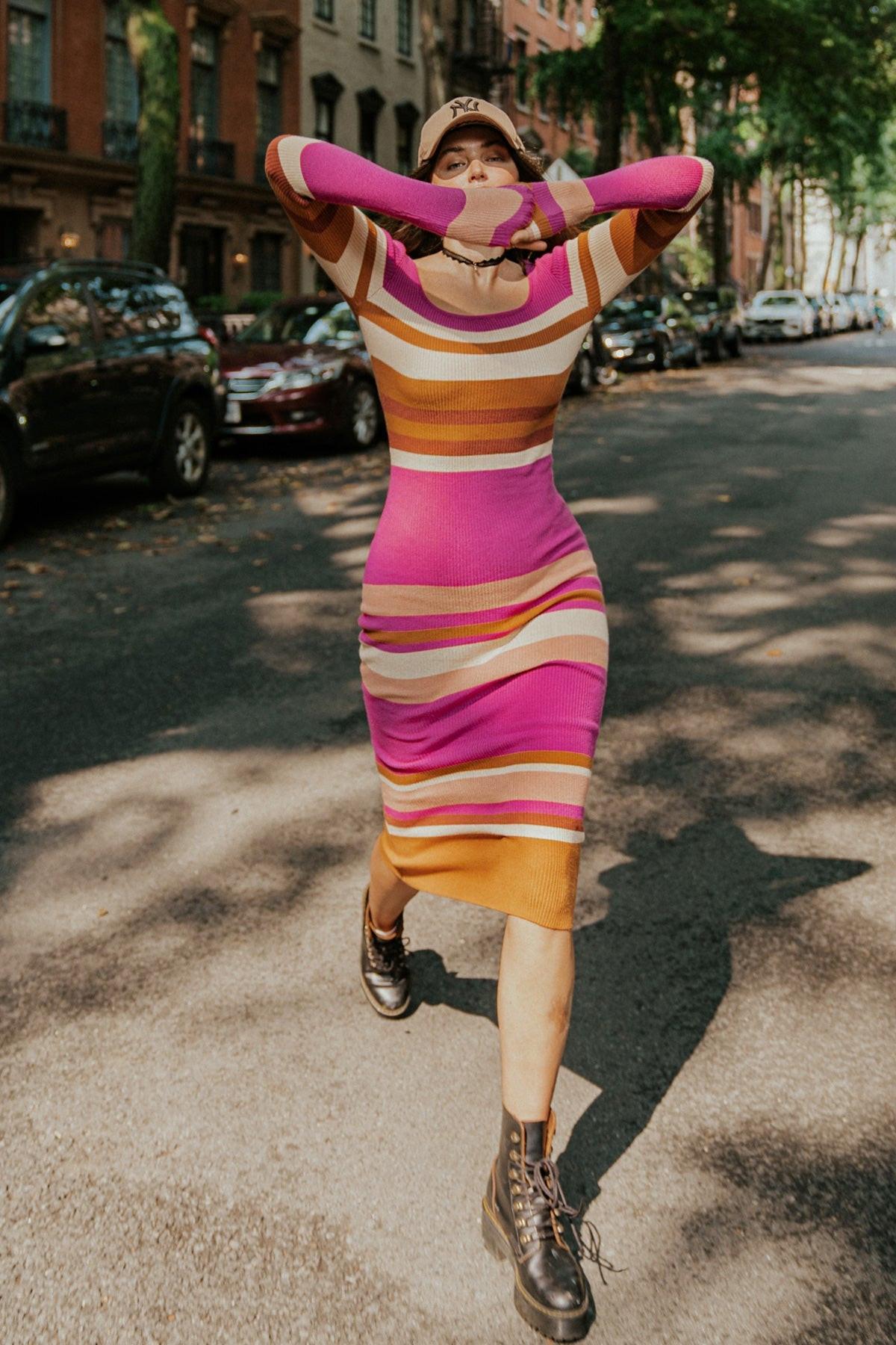 EVENING OF ELEGANCE SWEATER MIDI DRESS - Glamourous Grace