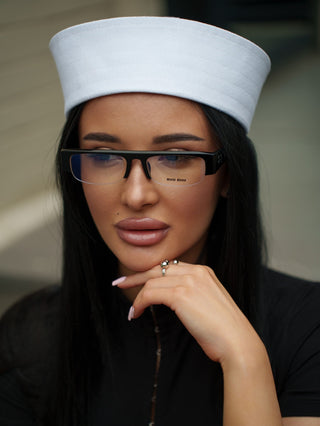 Sailor Linen Hat in White