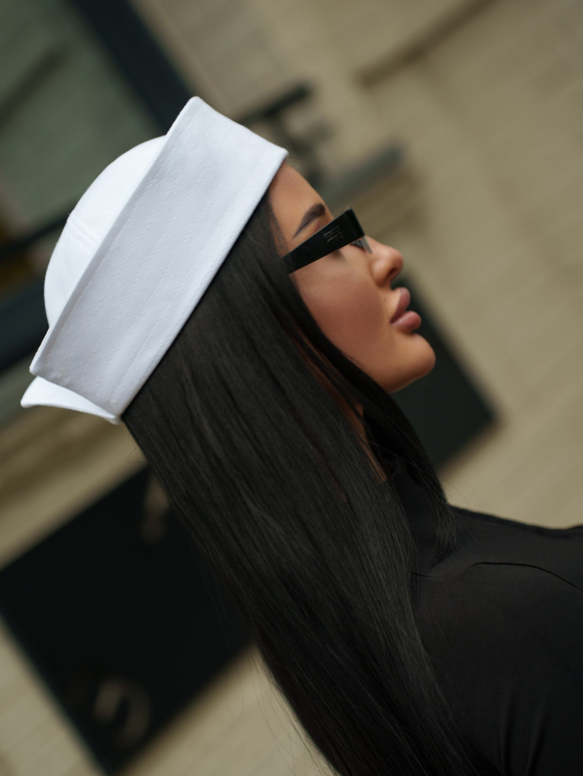 Sailor Linen Hat in White