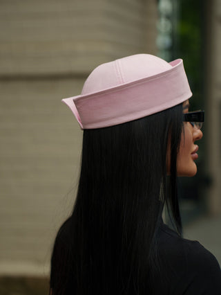 Sailor Linen Hat in Pink
