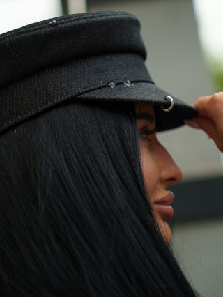 Pierced Baker Boy Hat