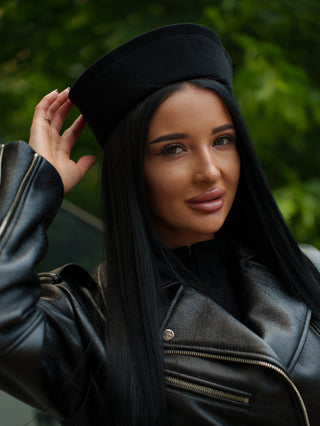 Sailor Cotton Hat in Black