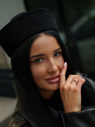 Sailor Cotton Hat in Black