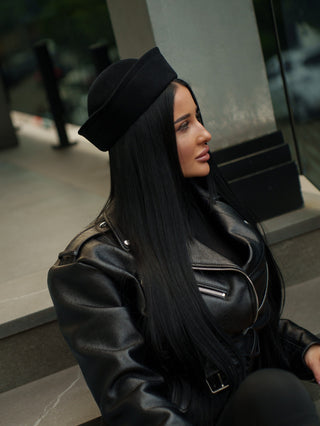 Sailor Cotton Hat in Black