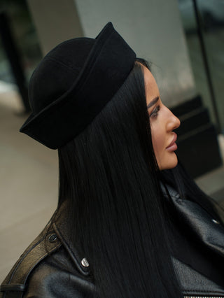 Sailor Cotton Hat in Black