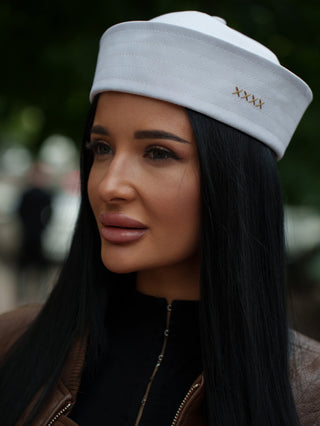 Forbici Sailor Cotton Hat in White