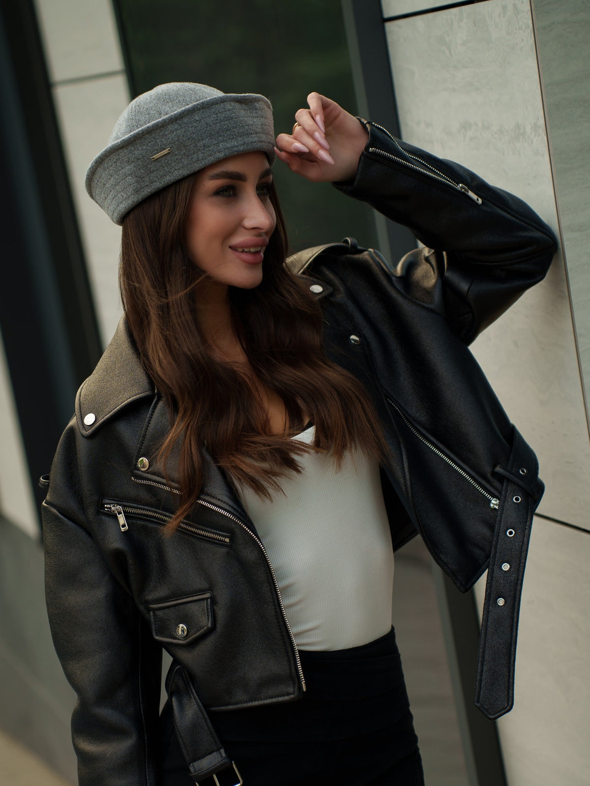 Sailor Collare Hat in Light Grey