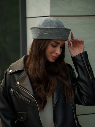 Sailor Collare Hat in Light Grey