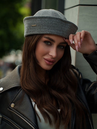 Sailor Collare Hat in Light Grey