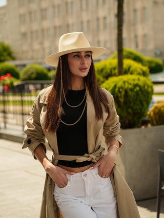 Tribli Doble-Chain Paper Straw Hat
