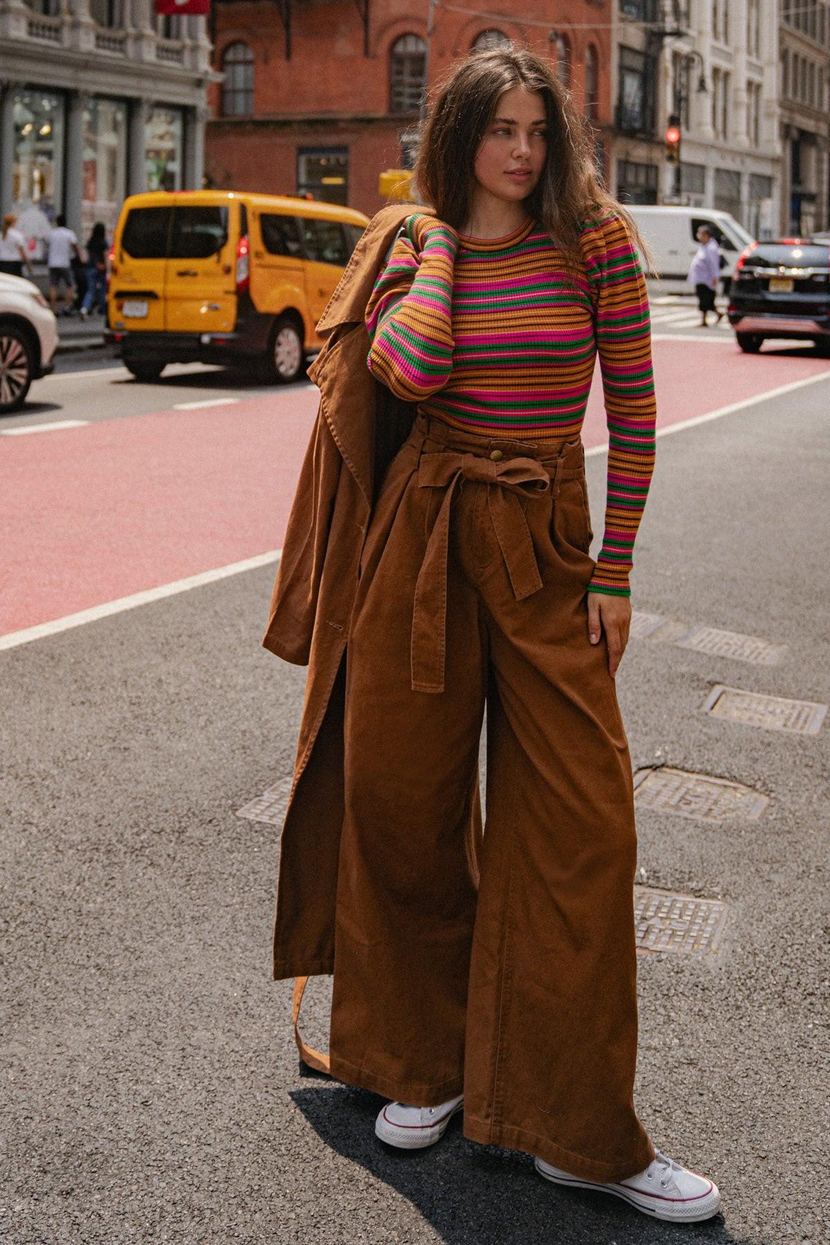 BIG MOMENT TWILL PANTS - Glamourous Grace