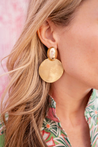 Peyton- Mixed Metal Earring - Glamourous Grace