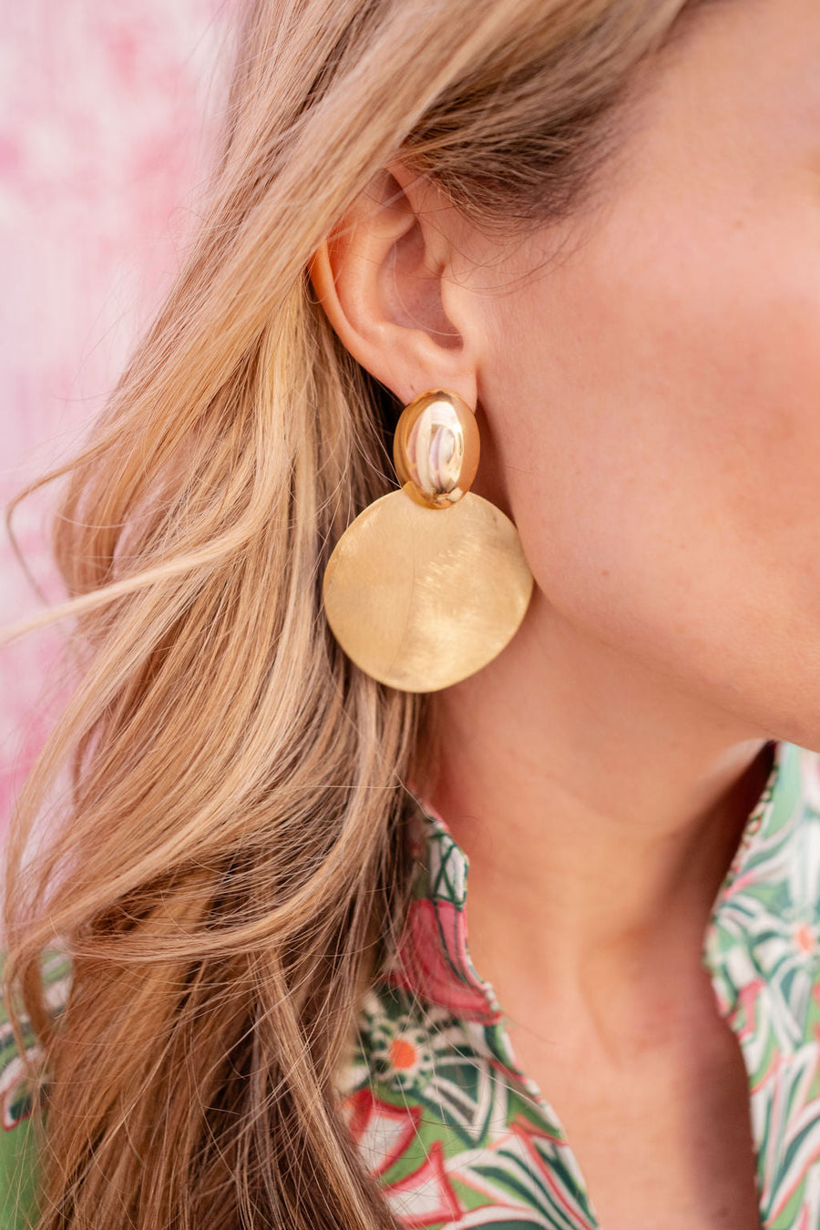 Peyton- Mixed Metal Earring - Glamourous Grace