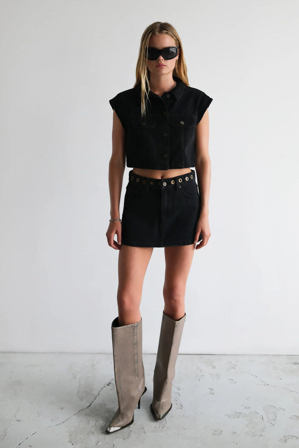 95 Mid Aline Skirt Brie Eyelet - Glamourous Grace