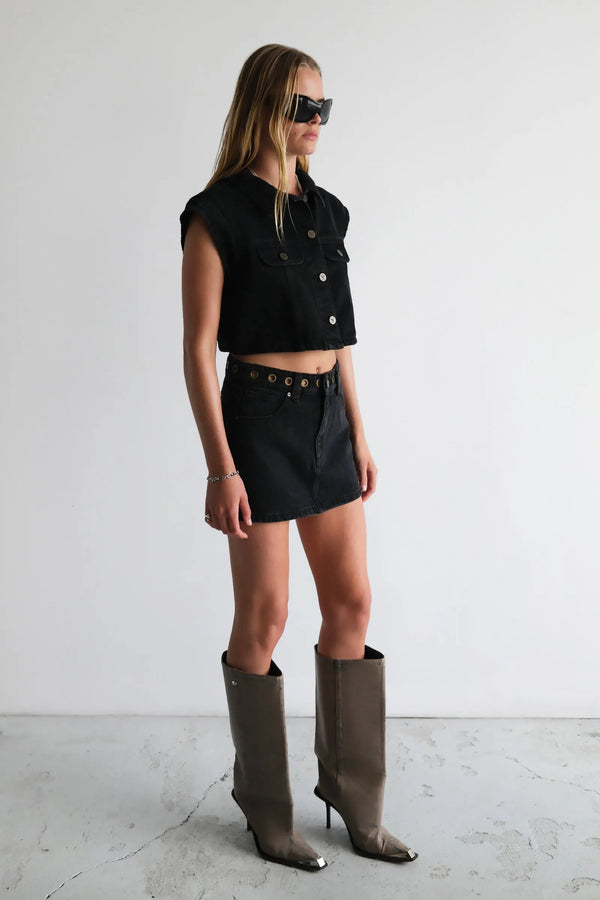 95 Mid Aline Skirt Brie Eyelet - Glamourous Grace