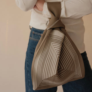 Labyrinth Beige Handbag - Glamourous Grace