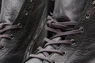 The Kajapati Gray Leather Natural Fur Mid Calf Women Boot