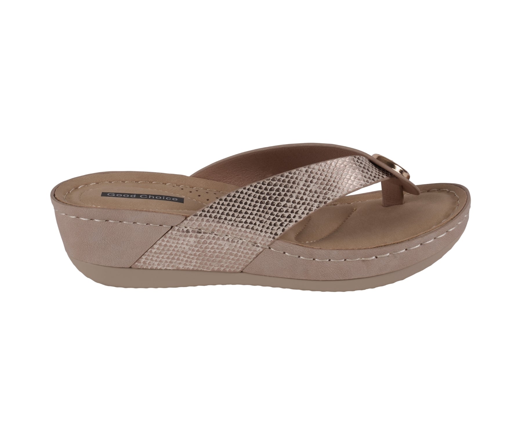 Women's Dafni Bronze Wedge Sandals - Glamourous Grace