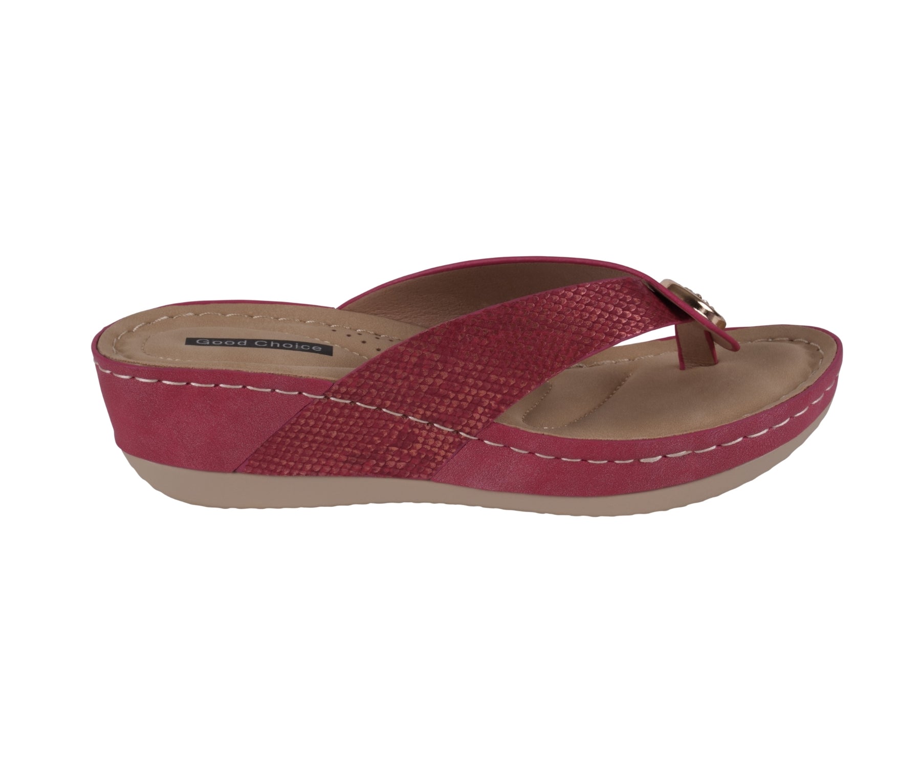 Women's Dafni Red Wedge Sandals - Glamourous Grace