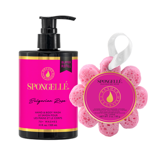 Bulgarian Rose Wild Flower & Body Wash Refill Set - Glamourous Grace