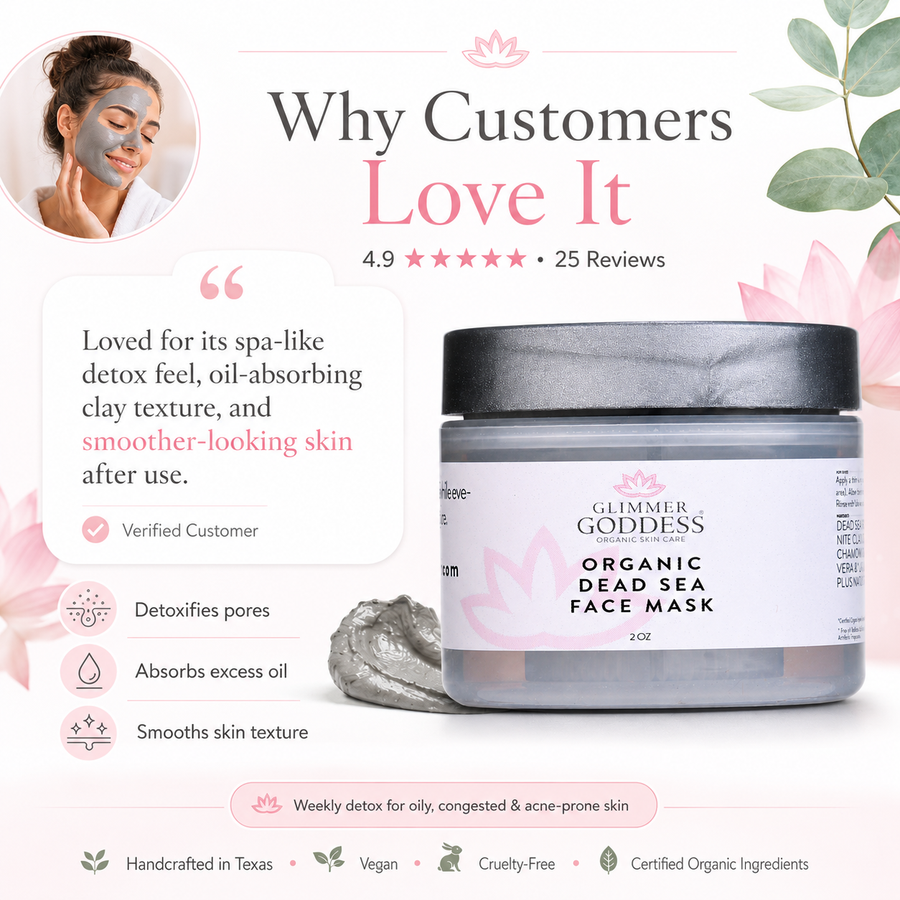 Organic Dead Sea Mud Mask – Exfoliate & Rejuvenate - Glamourous Grace