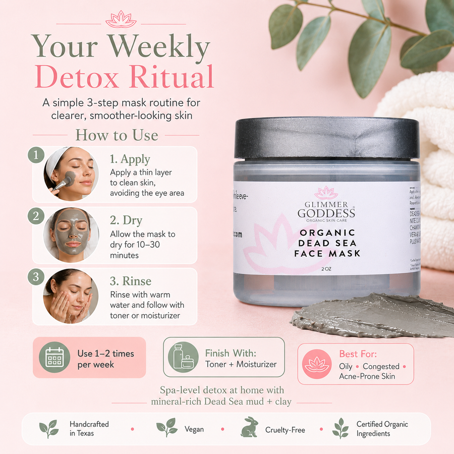 Organic Dead Sea Mud Mask – Exfoliate & Rejuvenate - Glamourous Grace