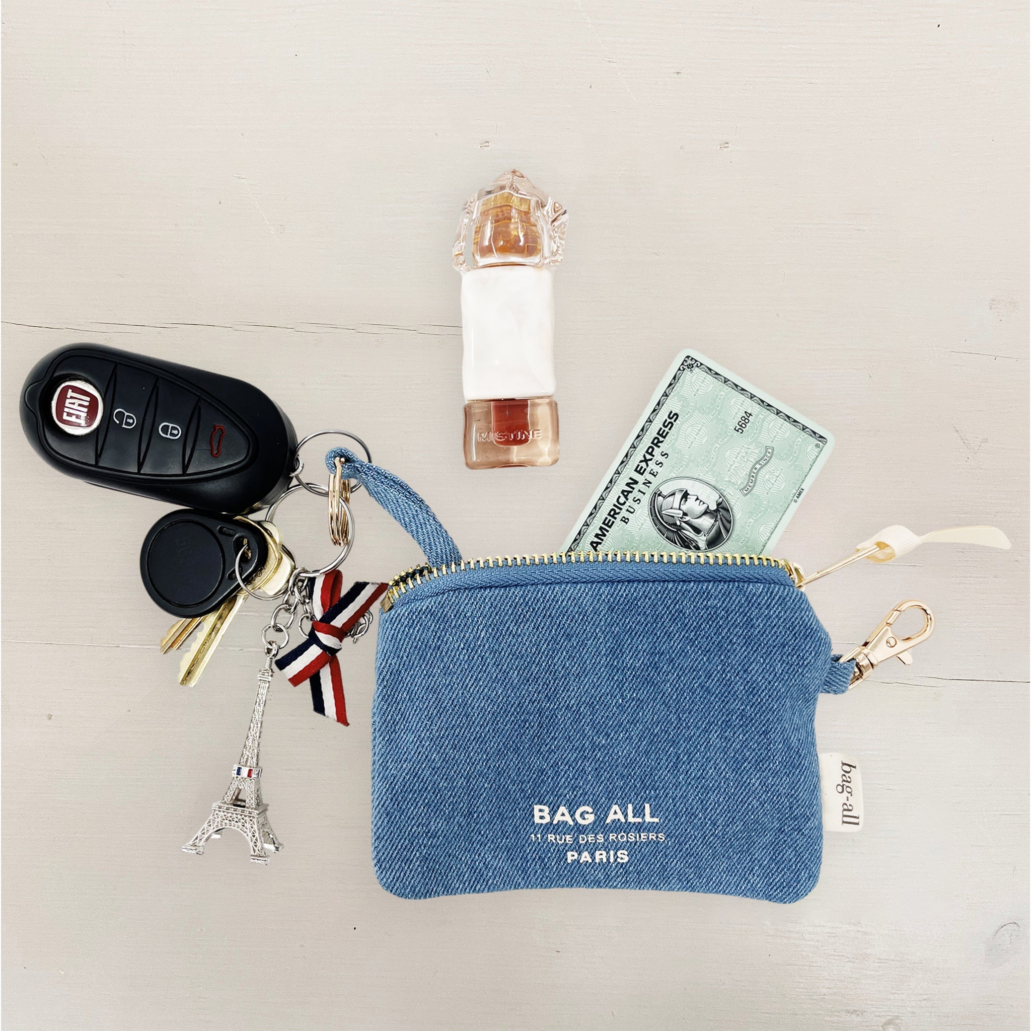 Mini Trinket Pouch – Denim - Glamourous Grace