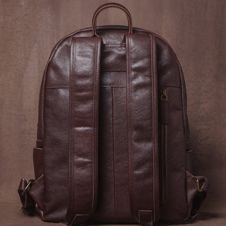 Designer Laptop Backpack for Men Full Grain Leather Backpack for Work