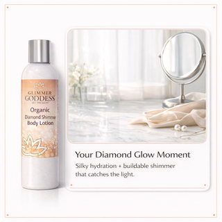 Organic Diamond Shimmer Body Lotion – Buildable Luminous Glow