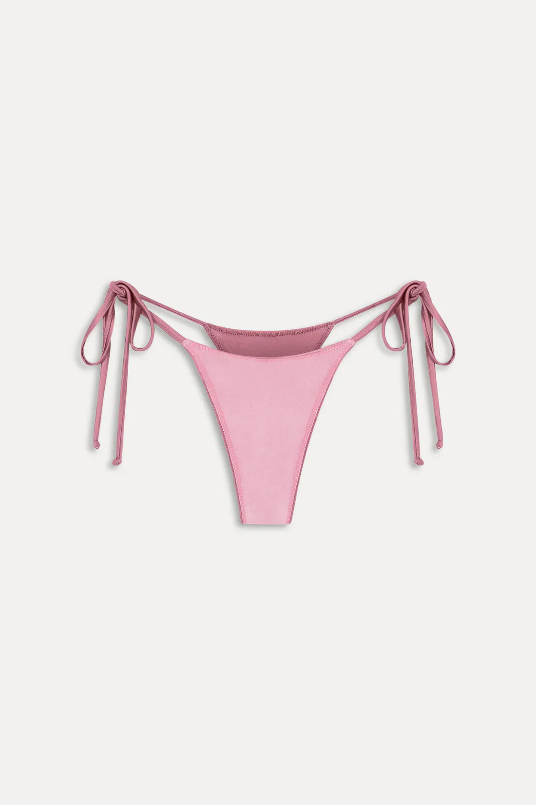 Divine Satin Skimpy Bikini Bottom Sunset Pink